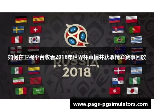 如何在卫视平台收看2018年世界杯直播并获取精彩赛事回放