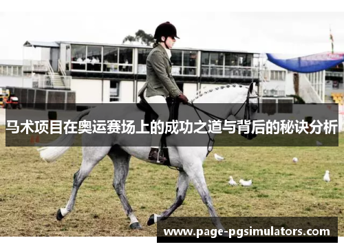 马术项目在奥运赛场上的成功之道与背后的秘诀分析